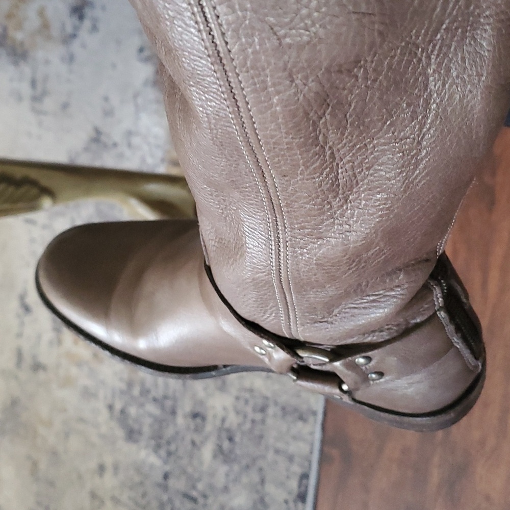 Frye Phillip harness brown Leather  long riding boots size 9B - Picture 14 of 16